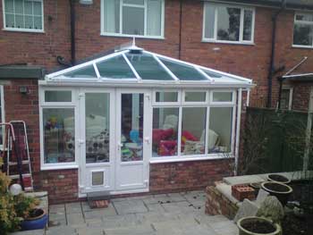 photo of conservatory fitted by Dudley Doors